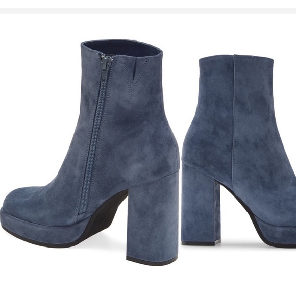 SALE FINAL JEFFREY CAMPBELL FOR FP RETRO SPACE SUEDE BOOTIE - Picture 1 of 6